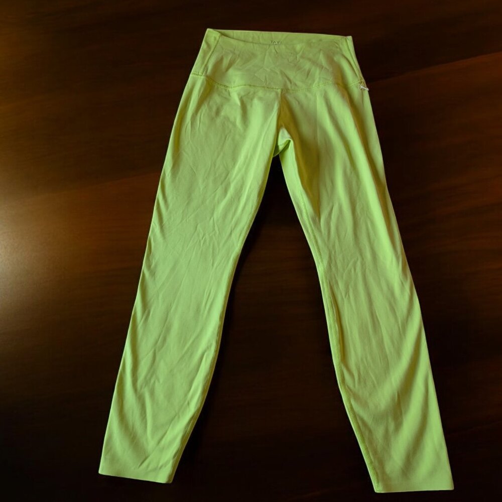 TaviSculpt High Waisted 7/8 Leggings – Lime – Size L – NWT